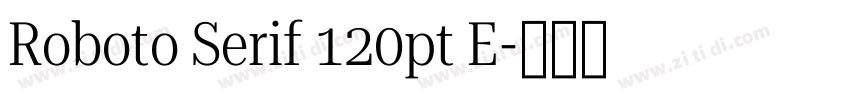 Roboto Serif 120pt E字体转换